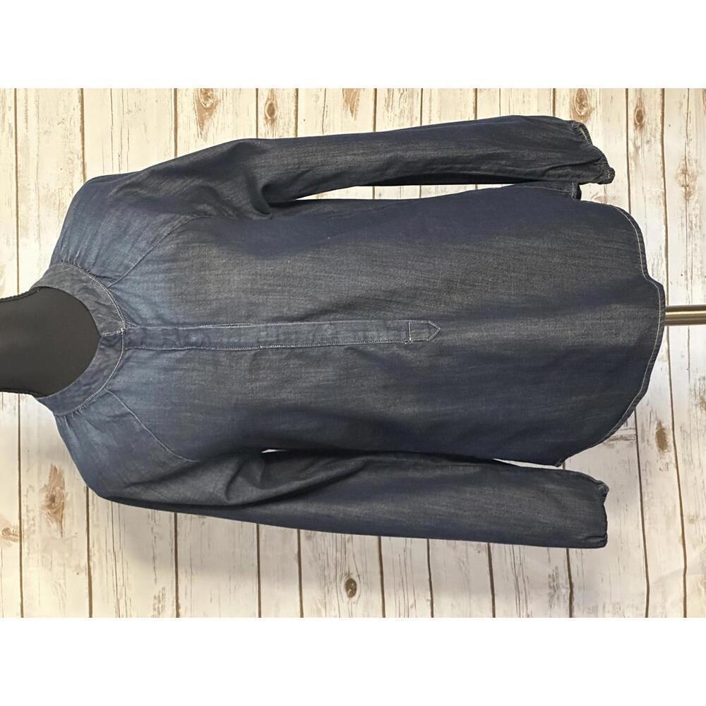 AG Adriano Goldschmied cotton chambray long sleeve popover shirt/top Size XS - Picture 3 of 7